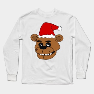 Five Nights At Freddy's Inspired Santa Claus FNAF Freddy Fazbear Long Sleeve T-Shirt